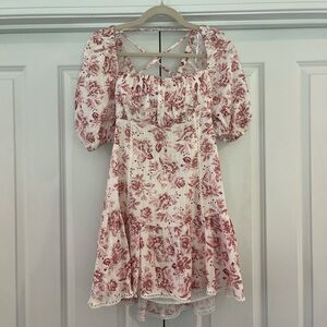 MinkPink open-back mini dress